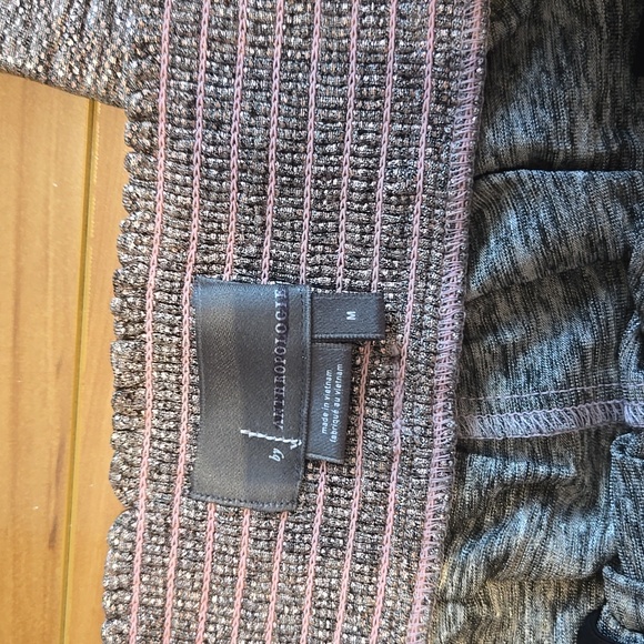 Anthropologie Melora Metallic Rose Gold Jogger Pants size medium NWT - Picture 7 of 14